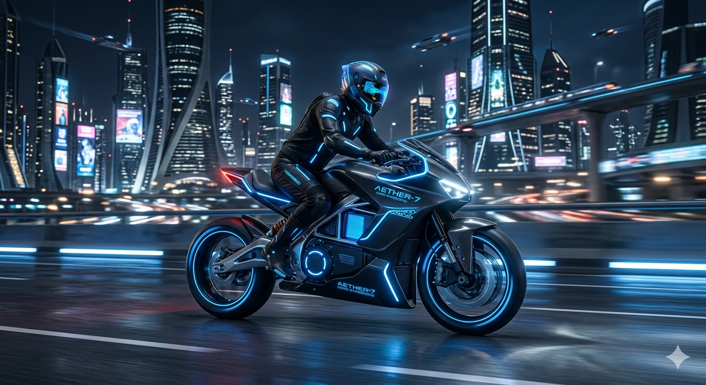 futuristická motorka